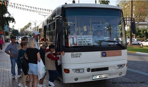 Alanya’da otobüs seferleri iptal edilmeye başlandı