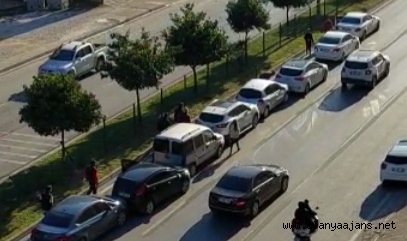 Alanya'da zincirleme kaza