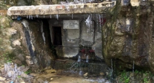 Alanya yaylalarında çeşmeler dondu