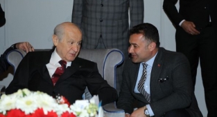 Başkan Yücel, MHP Genel Başkanı Bahçeli’yi karşıladı