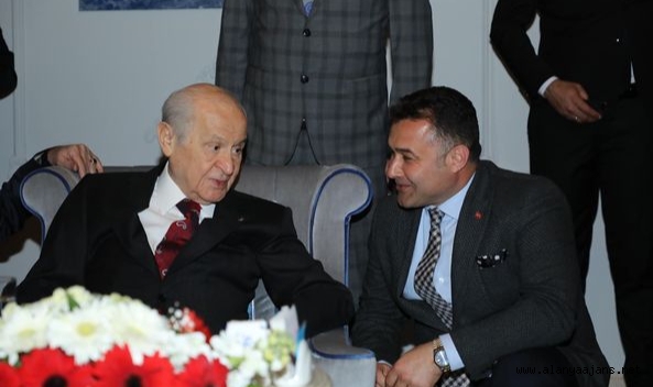 Başkan Yücel, MHP Genel Başkanı Bahçeli’yi karşıladı