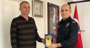 Alanya’da emekli polis memuruna plaket