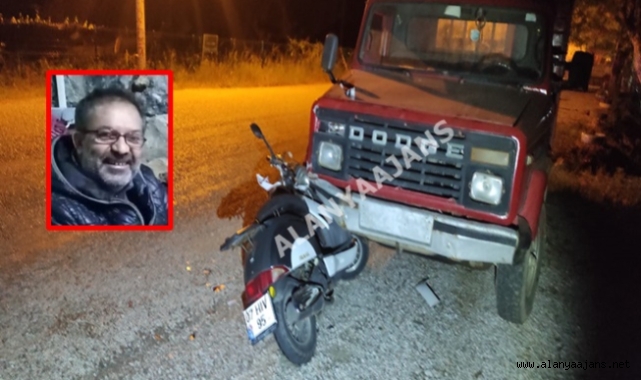 Alanya'da motosiklet can aldı: 1 ölü
