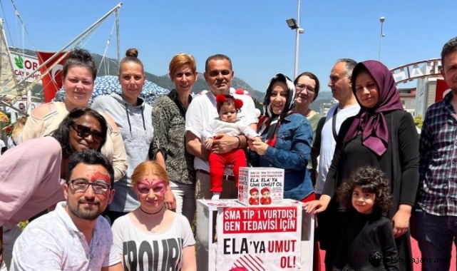Alanya’da yerleşik yabancılar Ela bebek için kermes düzenledi