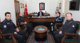 Alanya Emniyeti’nden Kaymakam Ürkmezer’e ziyaret