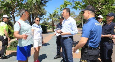 Alanya'da 5 adımda güvenli trafik uygulaması gerçekleştirildi