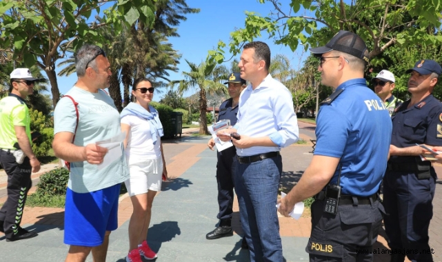 Alanya'da 5 adımda güvenli trafik uygulaması gerçekleştirildi