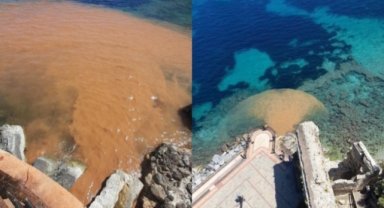 Alanya'da deniz kahverengiye büründü