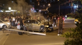 Alanya'da feci kaza!