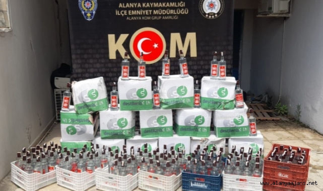 Alanya'da otelde sahte içki baskını