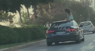 Alanya'da tehlikeli yolculuk