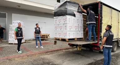 Alanya’da polisten kaçak içki operasyonu