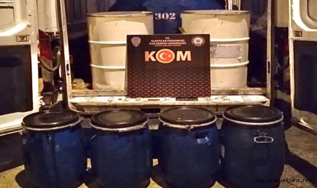 Alanya’da polisten kaçak mazot operasyonu!