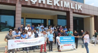 Alanya'da sağlıkçılar iş bıraktı