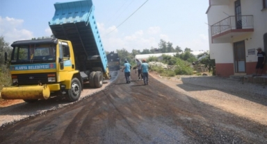 Alanya’nın o mahallesine 2 kilometre asfalt
