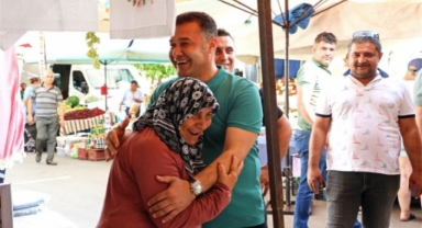 Başkan Yücel, pazarcı esnafını ziyaret etti