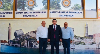 Şahin ve Yenialp'ten Dere'ye hayırlı olsun ziyareti