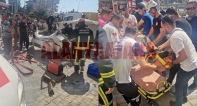 Alanya’da feci kaza: 1 yaralı