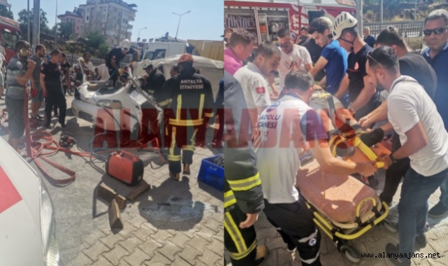 Alanya’da feci kaza: 1 yaralı