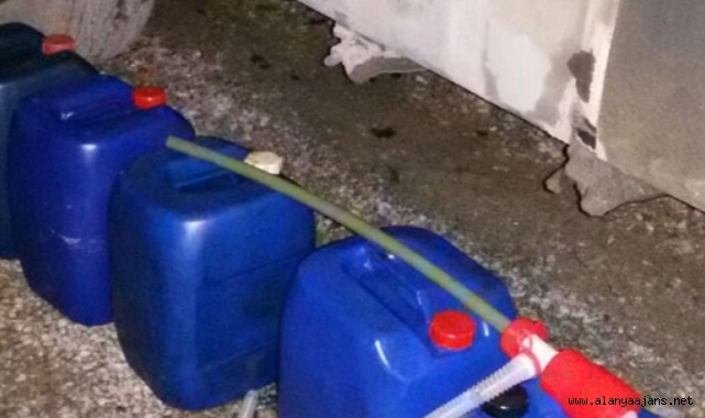 Alanya’da mazot hırsızları jandarmadan kaçamadı