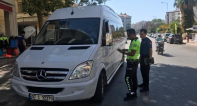 Alanya’da servis araçlarına sıkı denetim