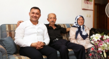 Başkan Yücel'den şehit ailesine bayram ziyareti