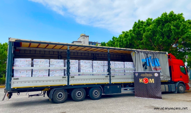 Alanya’da 6 milyon TL’lik kaçak içki ele geçirildi