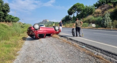 Alanya'da kaza: 1 kişi yaralandı, 1 köpek telef oldu
