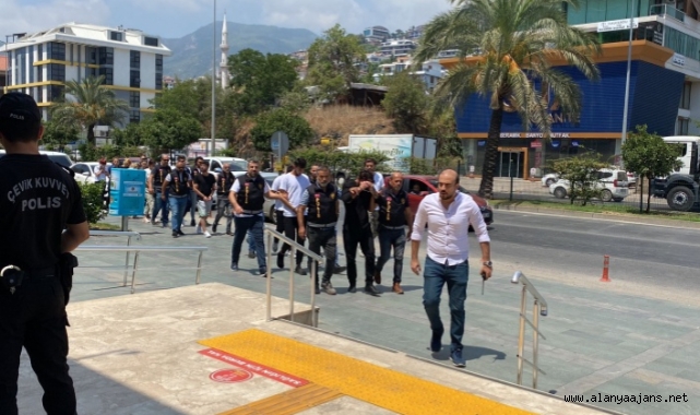 Alanya'da polisten suç örgütüne operasyon: 9 gözaltı