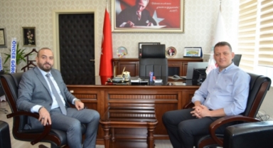 Kaymakam Ürkmezer’den Başhekim Karahan’a ziyaret