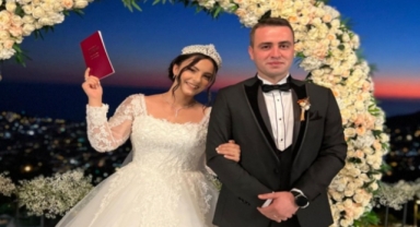 Alanya’da muhteşem düğün ile dünya evine girdiler