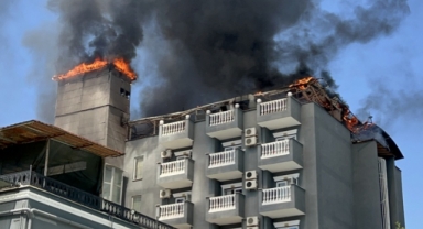 Alanya'da otel yangını