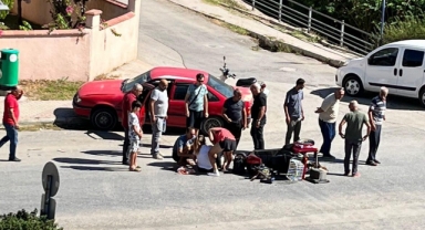 Alanya’da otomobil ile elektrikli motosiklet çarpıştı: 1 yaralı