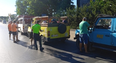 Alanya’da safari araçları denetlendi