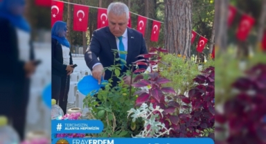 Başkan adayı Erdem, şehitleri unutmadı