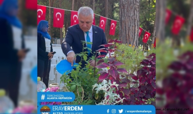 Başkan adayı Erdem, şehitleri unutmadı