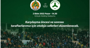 Giresunspor maçı ulaşım bilgilendirmesi