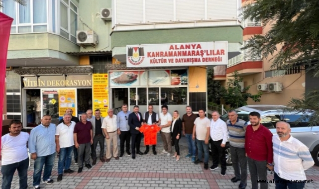 Gömeç Alanya Kahramanmaraşlılar Derneği’ni ziyaret etti