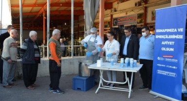 BŞB'den Alanya Hal esnafına sıcak çorba