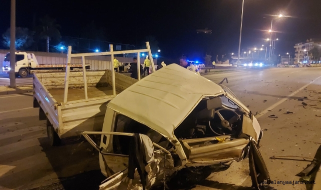 Alanya’da trafik kazasında 1 kişi öldü 1 kişi yaralandı