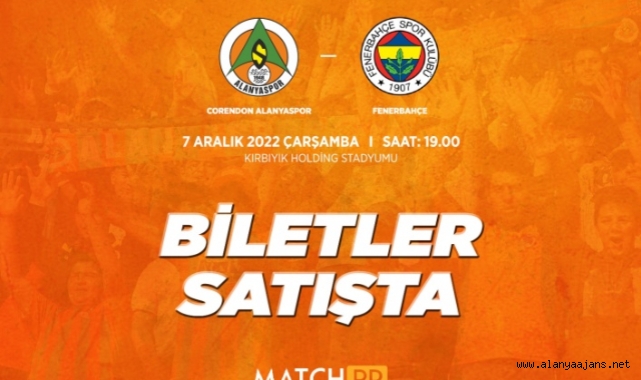 Alanyaspor-Fenerbahçe maçının biletleri satışa sunuldu