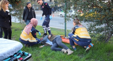 Alanya’da refüje çarpan motosiklet sürücüsü yaralandı