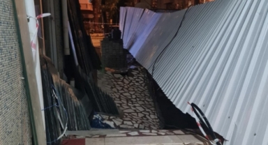 Alanya'da temeli kazılan inşaat çöktü