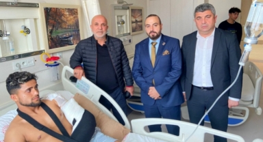 Başkan Çavuşoğlu Kestelsporlu futbolcuları ziyaret etti