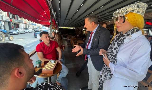 Çetinkaya ve Benzer’den esnaf ziyareti