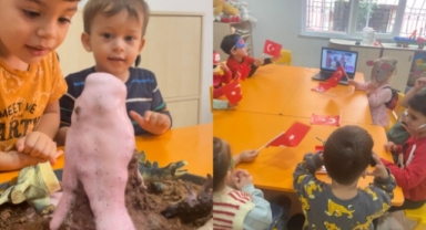 Alanya'da çocuklar bilim kutusu ile dünyayı keşfediyor