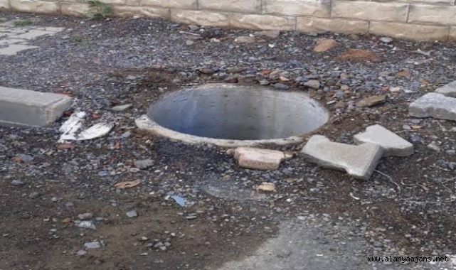 Alanya’da rögar çukuruna düşen işçi yaralandı