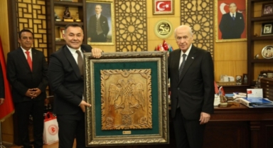 Başkan Yücel, Devlet Bahçeli’yi makamında ziyaret etti