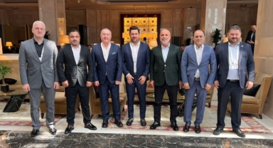 Çavuşoğlu ve yönetimi TFF genel kuruluna katıldı