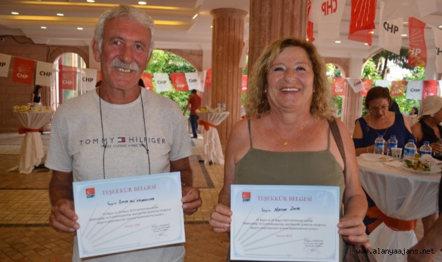 CHP Alanya’dan seçimde çalışanlara kokteylli teşekkür